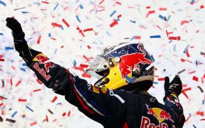 Vettel brinda con la Red Bull: "Un 2011 veramente speciale"