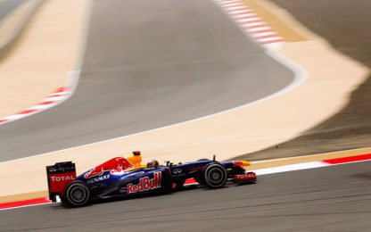Gp Bahrain, Vettel in pole. Alonso nono, male Massa