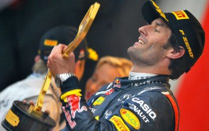 Montecarlo, trionfa Webber. Alonso terzo: è ancora leader