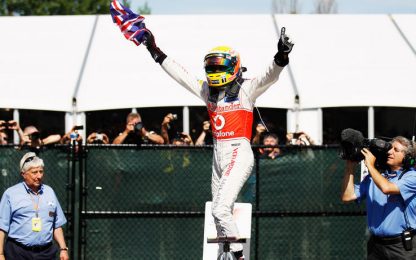 F1, in Canada trionfa Hamilton. Alonso solamente quinto