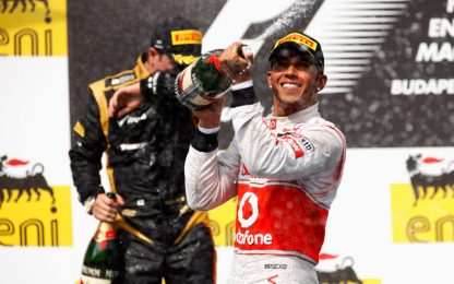 Gp Ungheria, Hamilton vince davanti a Raikkonen. Alonso 5°