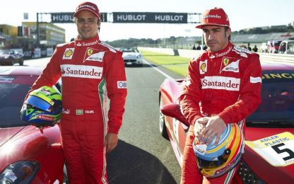 Duello Alonso-Massa: i piloti si sfidano sui kart in Brasile