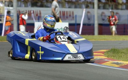 Alonso e Massa sui kart: show in Brasile, ma vince Bianchi