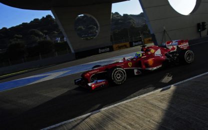 Test a Jerez, sfreccia la Ferrari: Massa mette tutti in riga