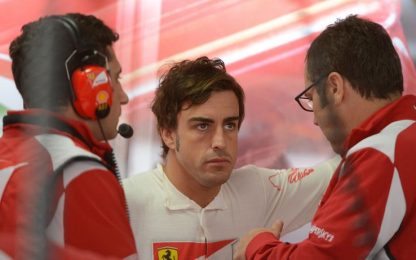 Alonso in pista con la nuova F138: "E' di un altro pianeta"