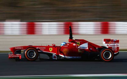 Alonso pigia sull'acceleratore: il più veloce a Barcellona
