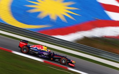 Gp Malesia, prime libere: Webber davanti a Kimi