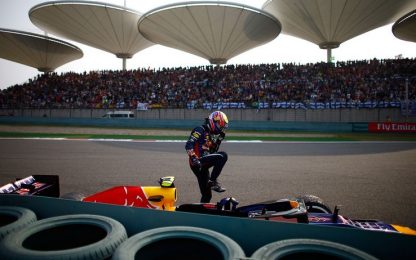 E' già Bahrain: Webber penalizzato di tre posizioni