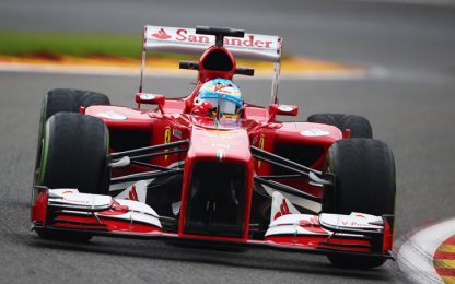 GP Belgio, la Ferrari c'è: Alonso vola nelle prime libere