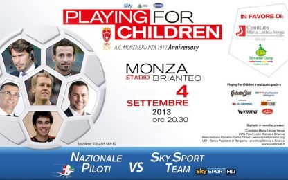 A Monza i piloti sfidano lo Sky Sport Team. SEGUI LA DIRETTA
