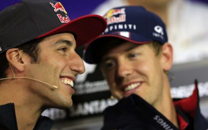 Ricciardo alla Red Bull dal 2014: sarà a fianco di Vettel