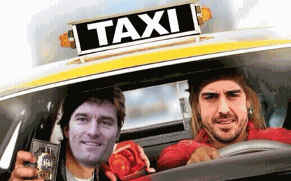 Alonso e Webber: facce da Taxi Driver su Twitter