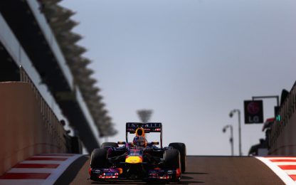 GP Abu Dhabi, tornano le Red Bull. Alonso in leggera ripresa