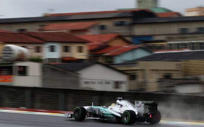 Gp Brasile, Rosberg il più veloce. Massa è settimo