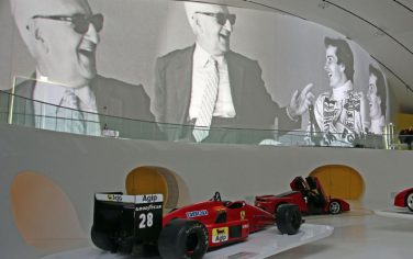 A Ferrari Formula 1 single-seaters on display at the MEF (Museo Enzo Ferrari) in Modena, Italy, 18 February 2014. The MEF, which has been completely renovated regarding its offer, opened to the public in its new dress on 18 February, on the birthday of Enzo Ferrari. ANSA/ELISABETTA BARACCHI

