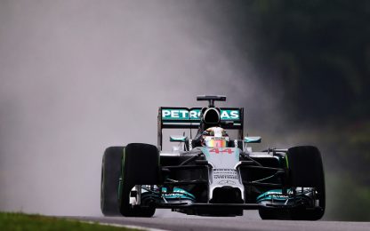 GP Malesia: pole bagnata per Hamilton. Alonso quarto