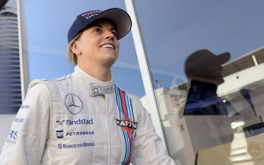 Williams Martini Racing's Scotish driver Susie Wolff walks in the paddock during the Formula one test days at Catalunya's racetrack in Montmelo, near Barcelona, on May 14, 2014.  AFP PHOTO / JOSEP LAGO        (Photo credit should read JOSEP LAGO/AFP/Getty Images)