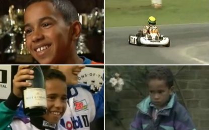 Tra kart e champagne: quando il baby Hamilton sognava la F1