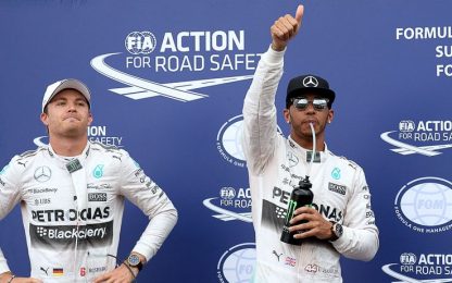 Hamilton principe di Monaco: è pole! Terzo posto per Vettel