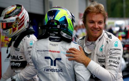 Rosberg fa suo il venerdì di libere. Secondo Kimi, terzo Seb