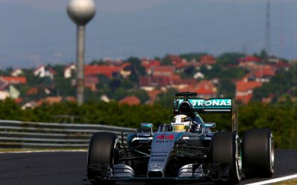 GP Ungheria, Hamilton il più veloce nelle libere. Kimi 5°