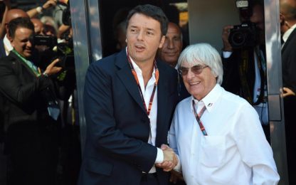 Monza, Ecclestone non chiude: "Qualcosa faremo". E incontra Renzi