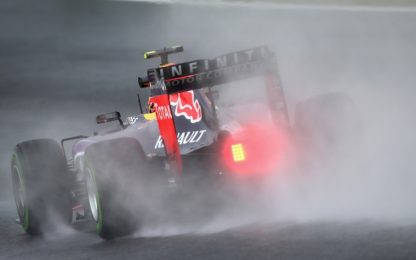 Pioggia a Suzuka, Kvyat il più veloce nelle seconde libere. Vettel quinto
