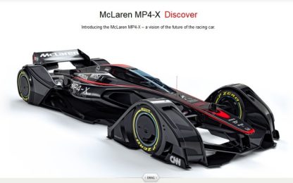 Svelata la McLaren del futuro, Button sogna: "E' un regalo per me?"