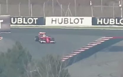 Vettel è già pista, primi giri con la nuova SF16-H a Barcellona