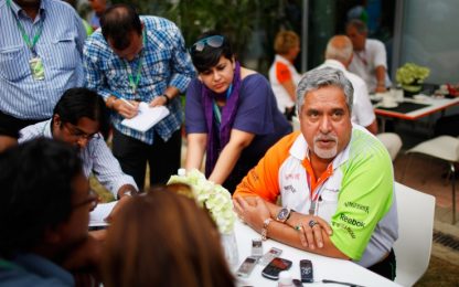 Force India nella bufera: ordine d'arresto per l'ad Mallya