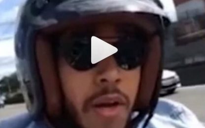 Harley Hamilton: video selfie in moto e rischia grosso