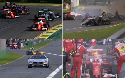 Australia, GP da pazzi: fiamme, incidenti e una Ferrari sfortunata 