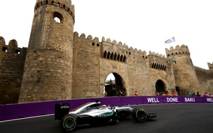 Sempre, solo Mercedes: a Baku il venerdì è loro