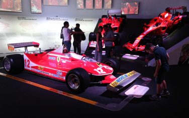 Un'immagine della mostra ''Ferraristi per sempre'' inaugurata oggi al Museo Ferrari di Maranello,  22 giugno 2016. ANSA/GIORGIO BENVENUTI