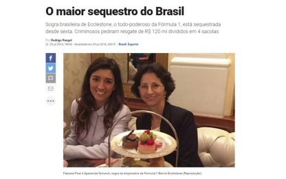 Bernie Ecclestone, rapita la suocera in Brasile