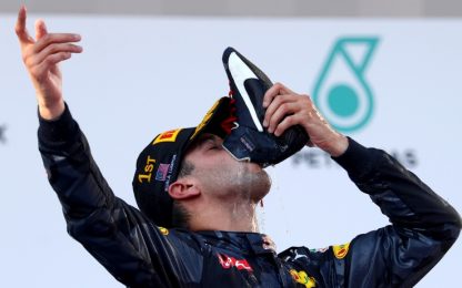 Ricciardo apre la festa: grande gara, sono esausto