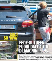 Fede-Magnini, una notte d'amore a Roma dopo il party