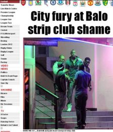 Il Sun incastra Balotelli: "beccato" fuori da uno strip club