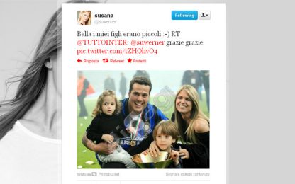Julio Cesar, la moglie saluta l'Inter: "Grazie papà Moratti"