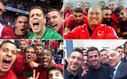 Selfie mania, sportivi contagiati: quanti scatti di squadra!