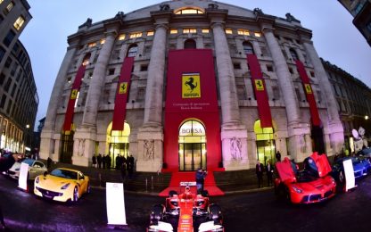 Ferrari a Piazza Affari, Milano sgrana gli occhi