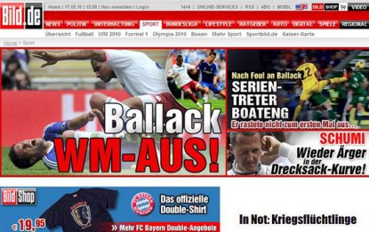 Germania, caviglia ko: Ballack salta i Mondiali