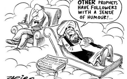 Sudafrica, tensioni per una nuova vignetta su Maometto