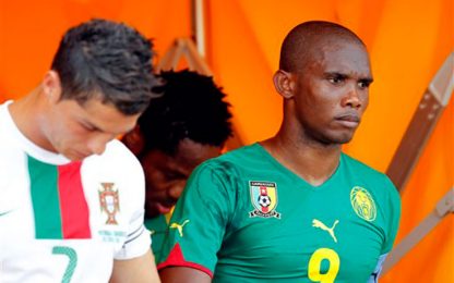 Eto'o espulso in amichevole: Portogallo batte Camerun 3-1