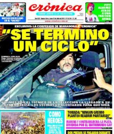 Stampa argentina, Maradona lascia: "E' finito un ciclo"