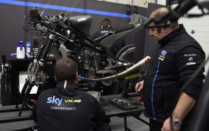 Test Jerez, giornata complicata per lo Sky Racing Team VR46