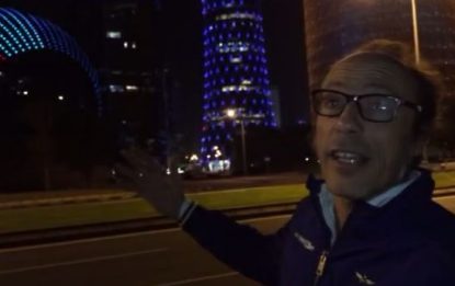Doha by night: Guido Meda tra i grattacieli e il lungomare