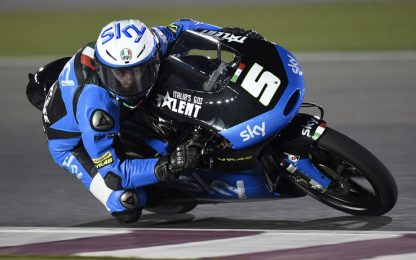 Moto3, in Qatar una scivolata spezza il ritmo di Fenati