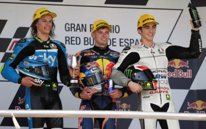 Jerez, podio storico per Bulega: è secondo. Rimonta vincente di Binder