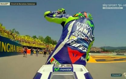 Rossi-show, vince in Catalogna. Marquez secondo